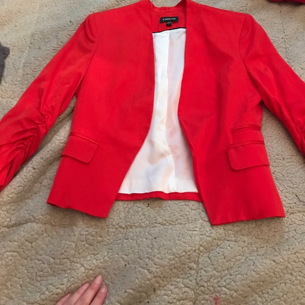 Red bebe blazer